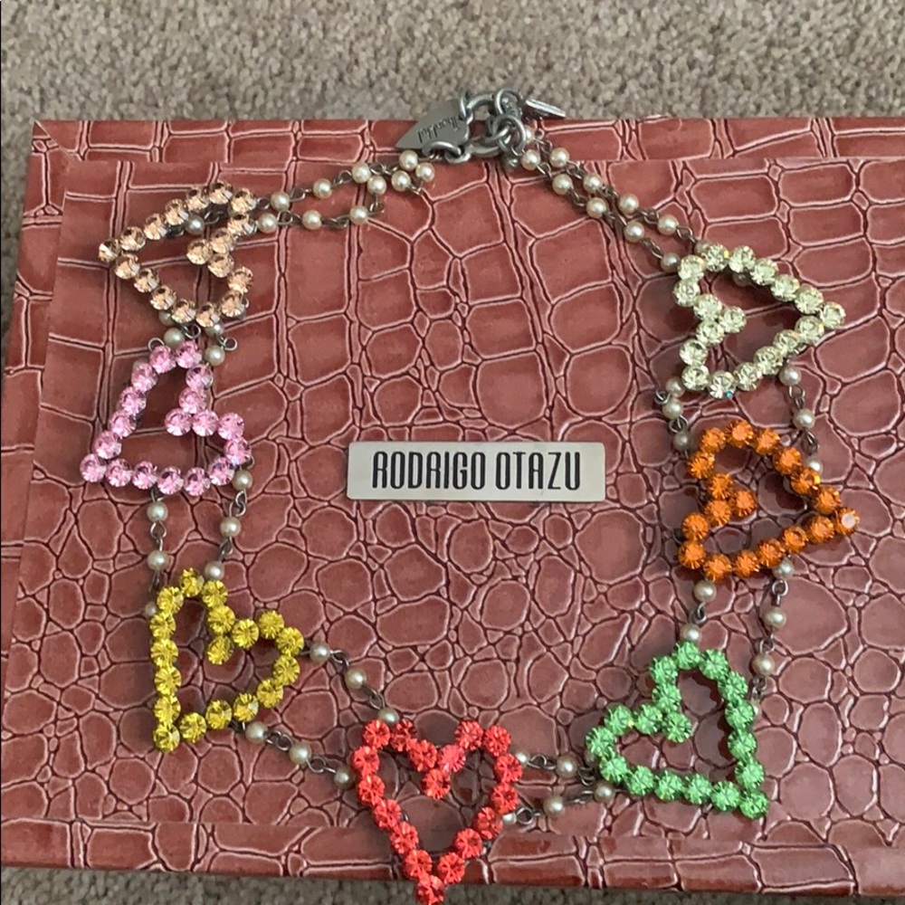 Rodrigo Otazu Swarovski heart necklace